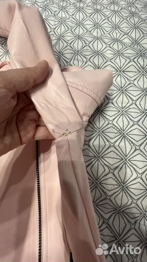 Куртка из экокожи для девочки, 134-140