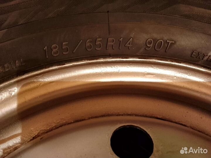 Диски штампованные рено логан R14 с зимними шинами