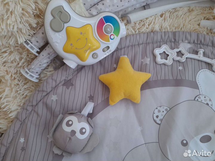 Развивающий коврик дуга Chicco с ночником и музыка