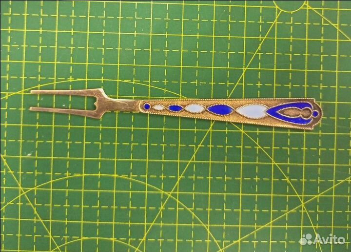 Вилка для лимона серебро. 875 проба, СССР