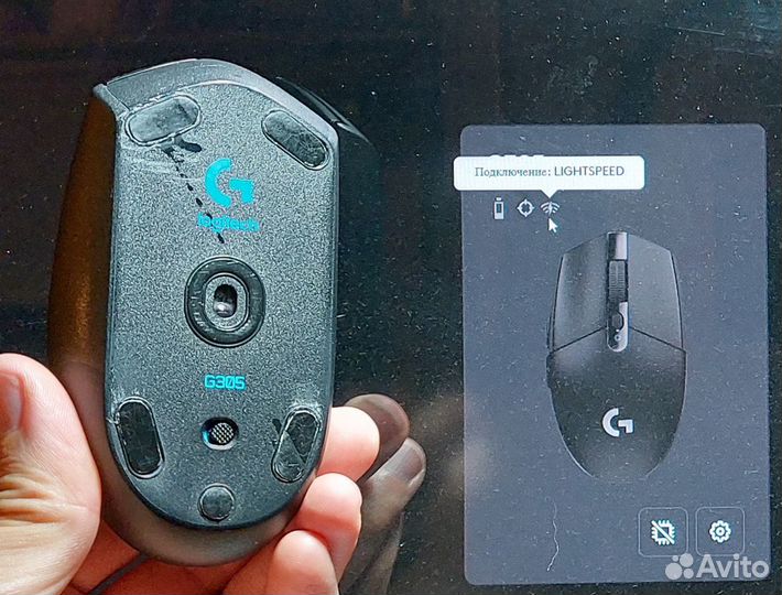 Мышь беспроводная Logitech G305 lightspeed, детали