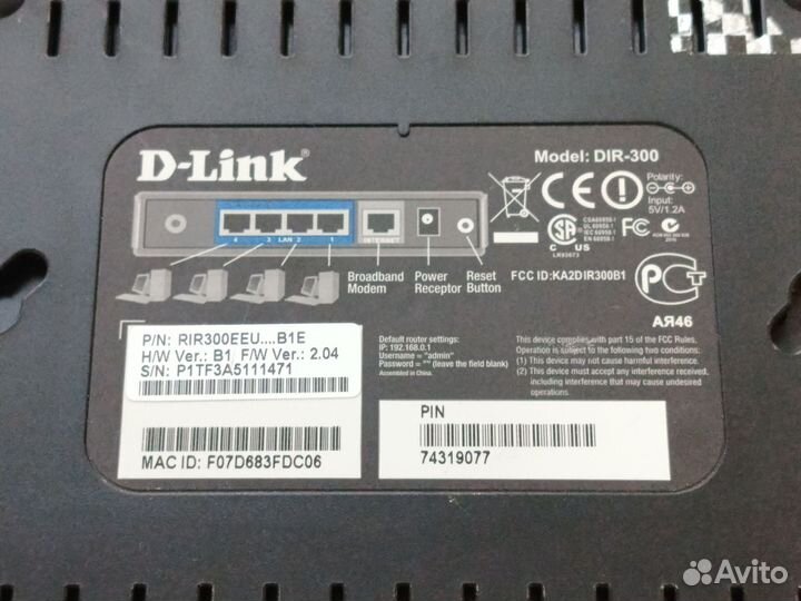 Wifi роутер D-Link DIR-300