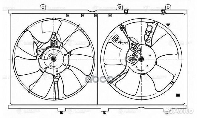 Вентилятор радиатора Mitsubishi Lancer IX (03)