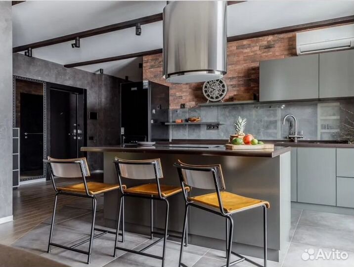 Кухня на заказ, угловая, маленькая, прямая