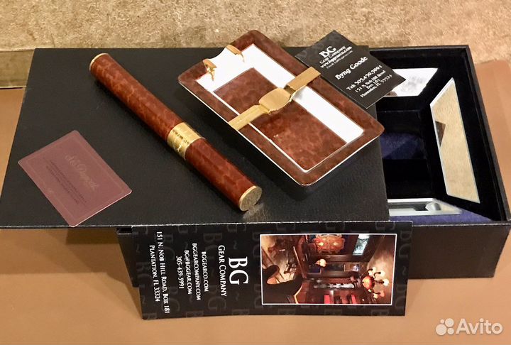 Набор Dupont Cigar Case Long and Ashtray Винтаж