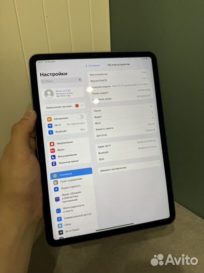 iPad Pro 11 2021 m1 128gb полоса на экране