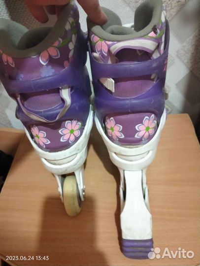 Ролики раздвижные детские 34-37