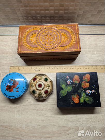 Шкатулки винтажные,набором