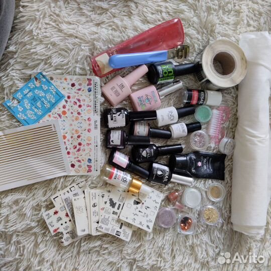 Набор для маникюра, гели, база