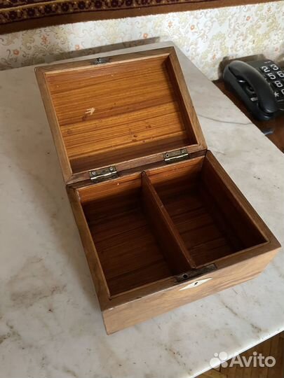 Хьюмидор для сигар антикварный, дерево