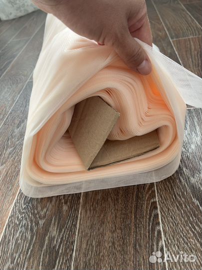 Фатин пыльно розовый