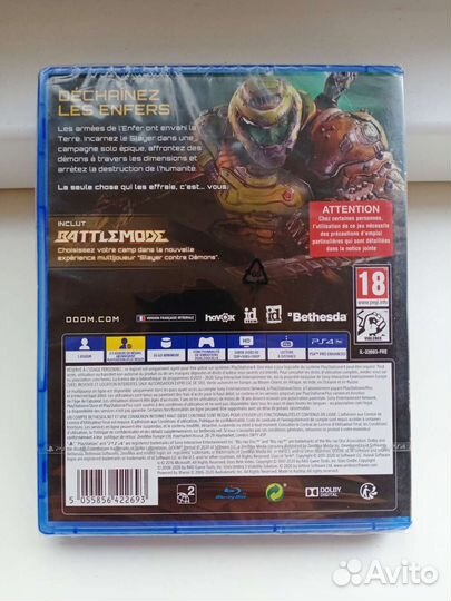 Doom Eternal ps4 ps5 новый диск русская озвучка