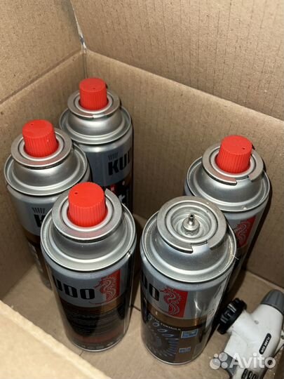 Газ универсальный kudo 5 штук 520 мл +горелка