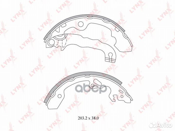 Колодки тормозные барабанные зад BS3000 LYN