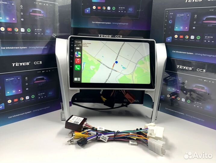 Магнитола Teyes CC3 6/128 для Тойота Камри 50
