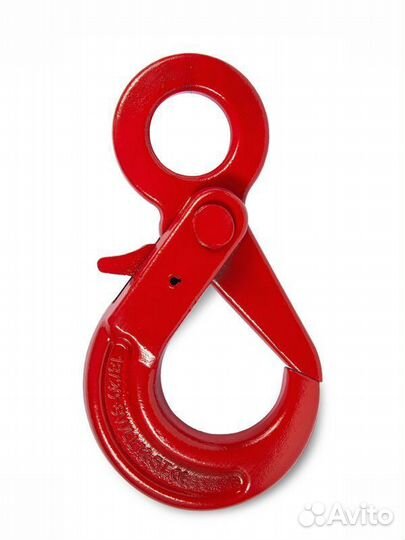 Крюк самозакрывающийся с проушиной 15т