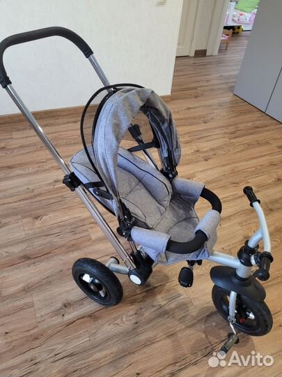 Трехколесный велосипед с ручкой складной