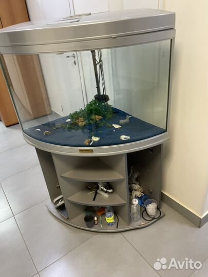 Аквариум с тумбой бу