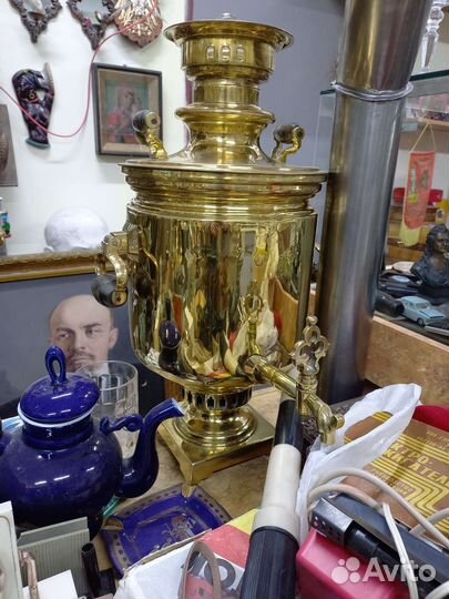 Самовар на дровах старинный