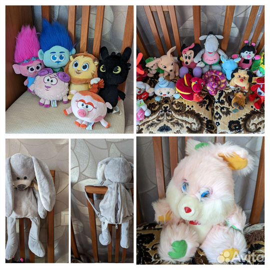 Мягкие игрушки+ рюкзак Зайчик