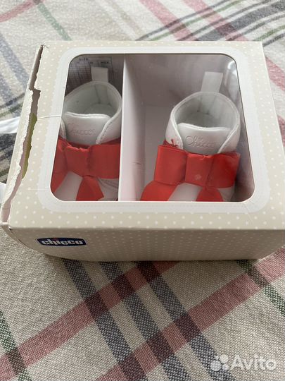 Пинетки chicco для девочки 16р