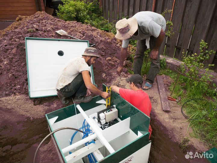 Септик эко Росток 3 с переливом