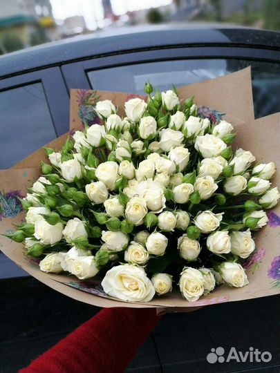 Цветы розы букет