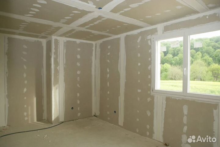 Отделка гипсокартоном дома в Курске и области