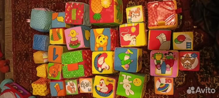 Кубики мягкие развивающие игрушки
