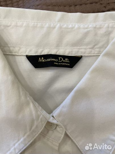 Рубашка белая Massimo Dutti