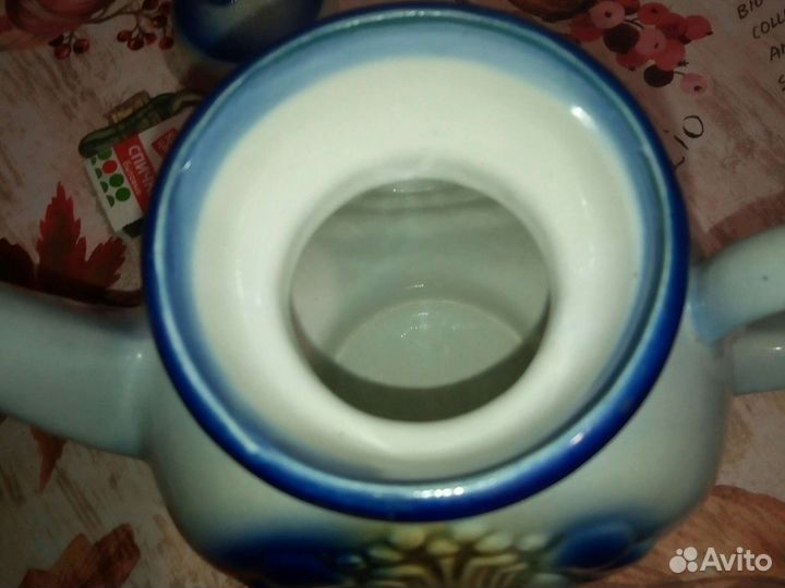 Винтажный фарфор,чайник заварочный керамическ.1,5л