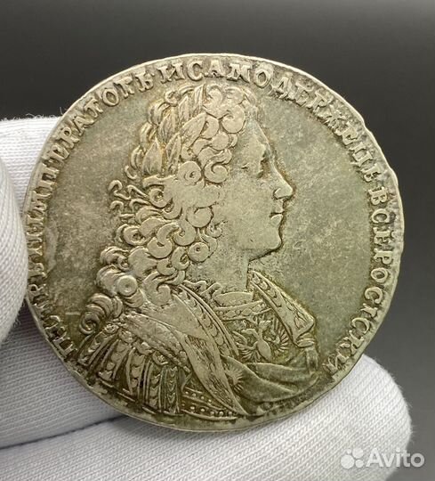 Монета. 1 рубль. 1728. Петр 3