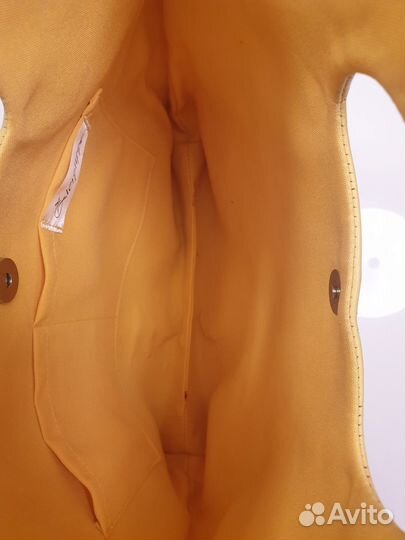 Сумка из нат. кожи и шелка