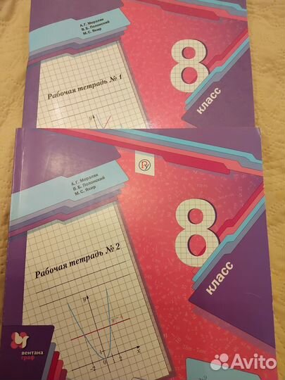 Рабочая тетрадь в 2 частях по алгебре 8 класс
