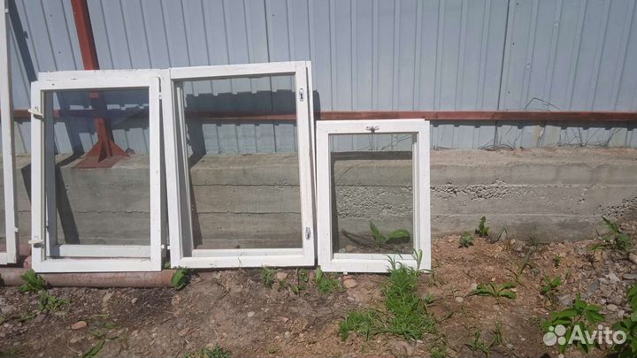 Окна деревянные со стеклом бу