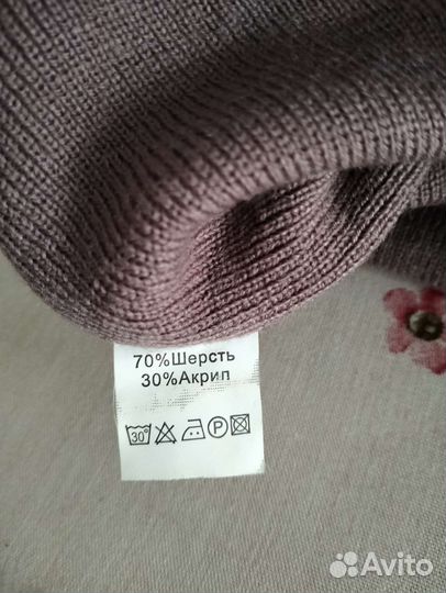 Шерстяная двойная новая шапка бини