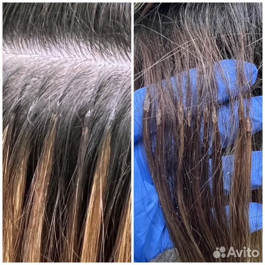 Наращивание волос модель