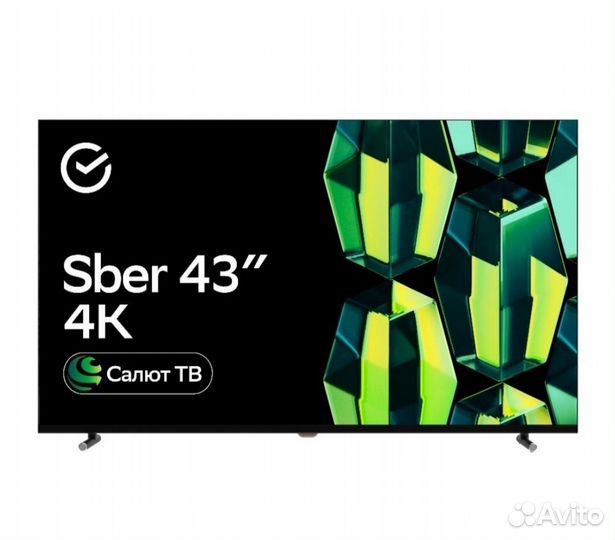 Умный телевизор Sber 43 UHD 4К (109 см) SMART TV