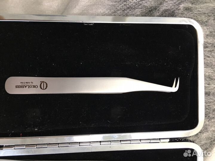 Пинцет для наращивания ресниц «Фламинго» Око Лашес