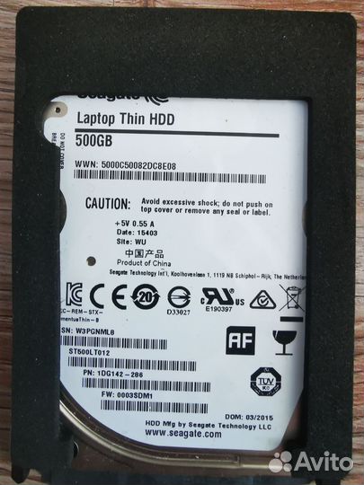 Жесткий диск Seagate Laptop Thin HDD 500gb