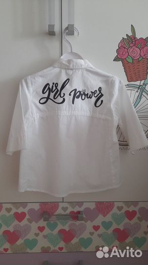 Рубашка белая для девочки