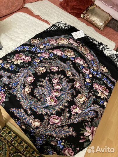 Павловопосадский платок шерсть