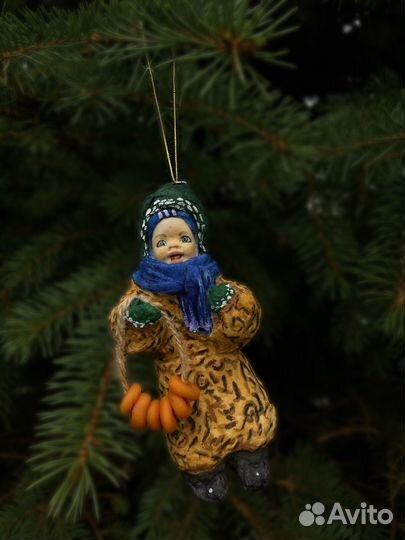 Ватные елочные игрушки