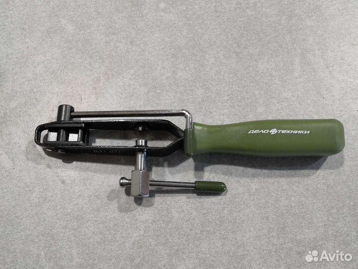 Приспособление для установки хомутов с резаком дт