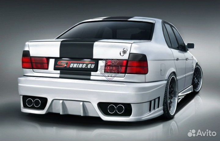Задний бампер F-design BMW E34