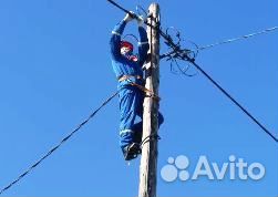 Электрик. Подключение на столбе(опоре лэп)