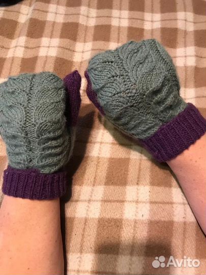 Варежки женские зимние