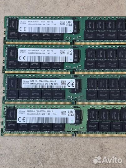 Серверная память Ddr4 64gb 2933 mhz ECC Reg