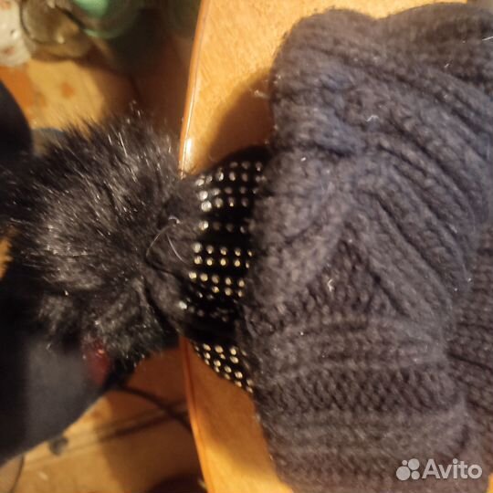 Комплект женская шапка зимние теплая