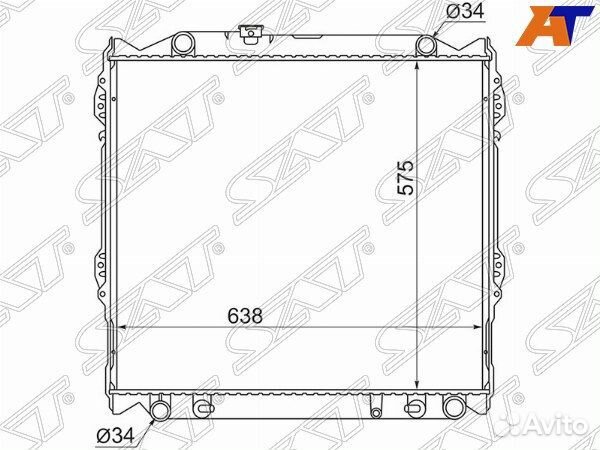 Радиатор toyota hilux surf